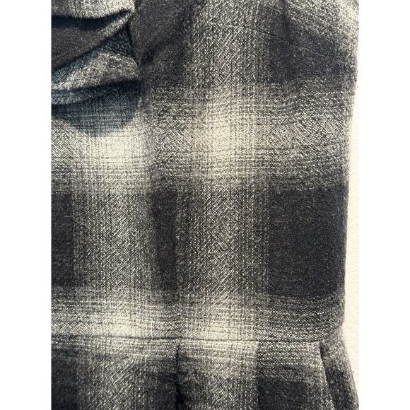 Ann Taylor Loft Size 4 Wool Blend Plaid Print Dress Academia Sleeveless Sheath - Picture 5 of 6